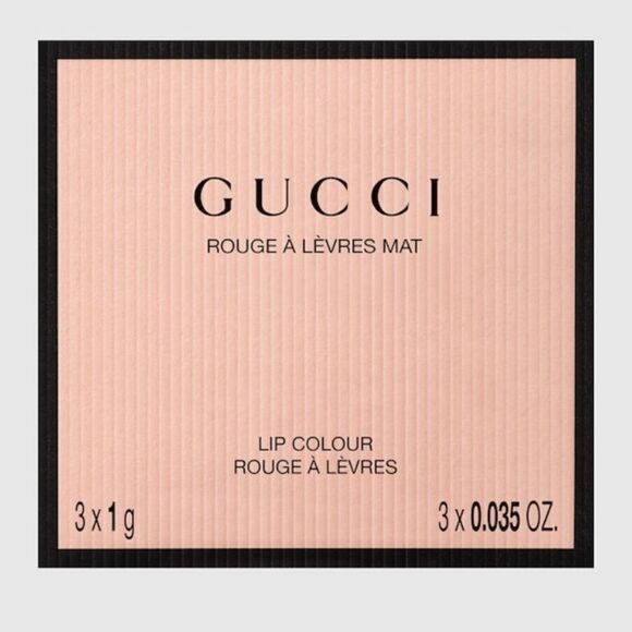 GUCCI Mini Matte Lipstick Set - Luxe 3-Piece Collection - Picture 12 of 16